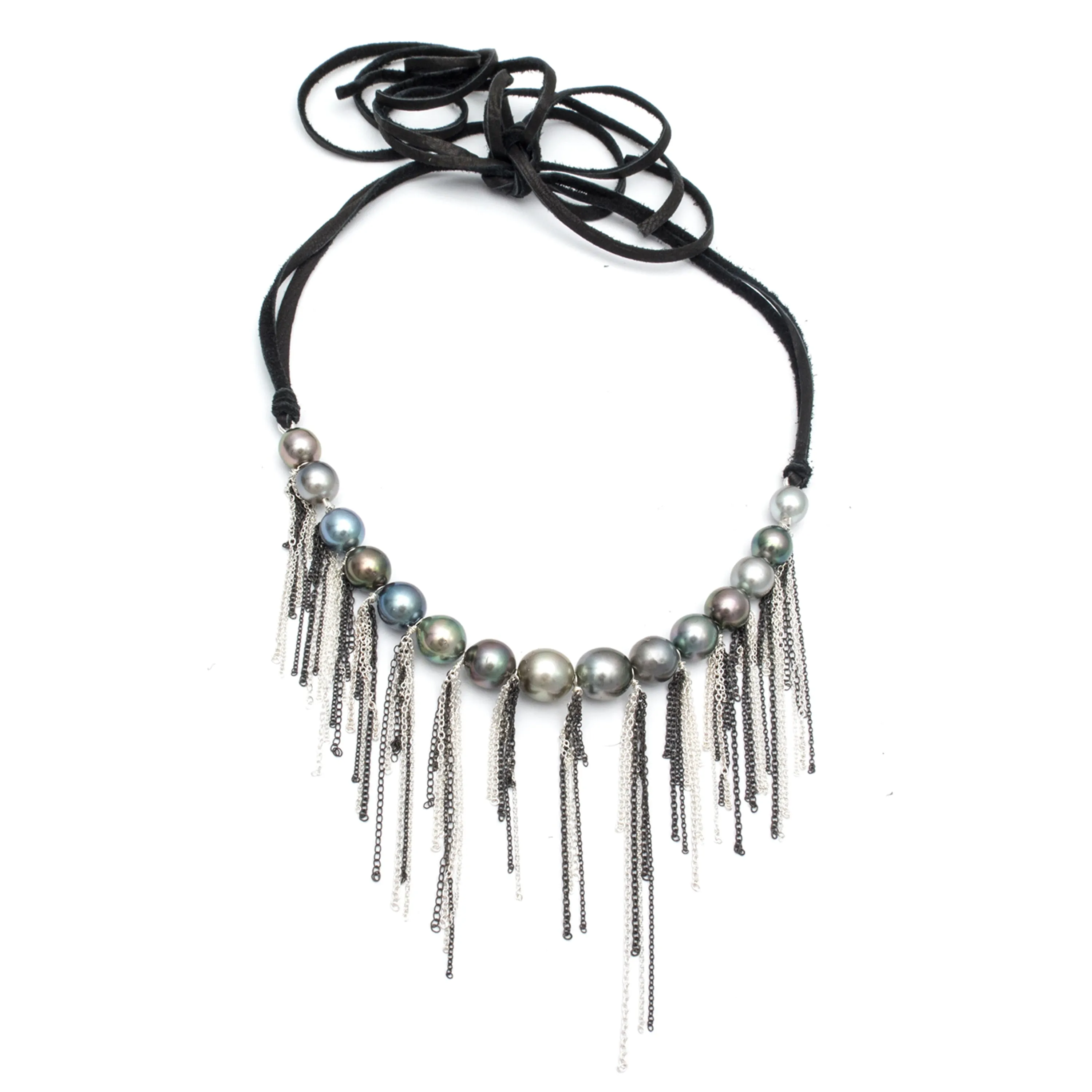Leather Fringe Necklace