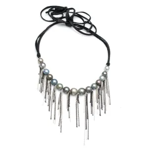 Leather Fringe Necklace