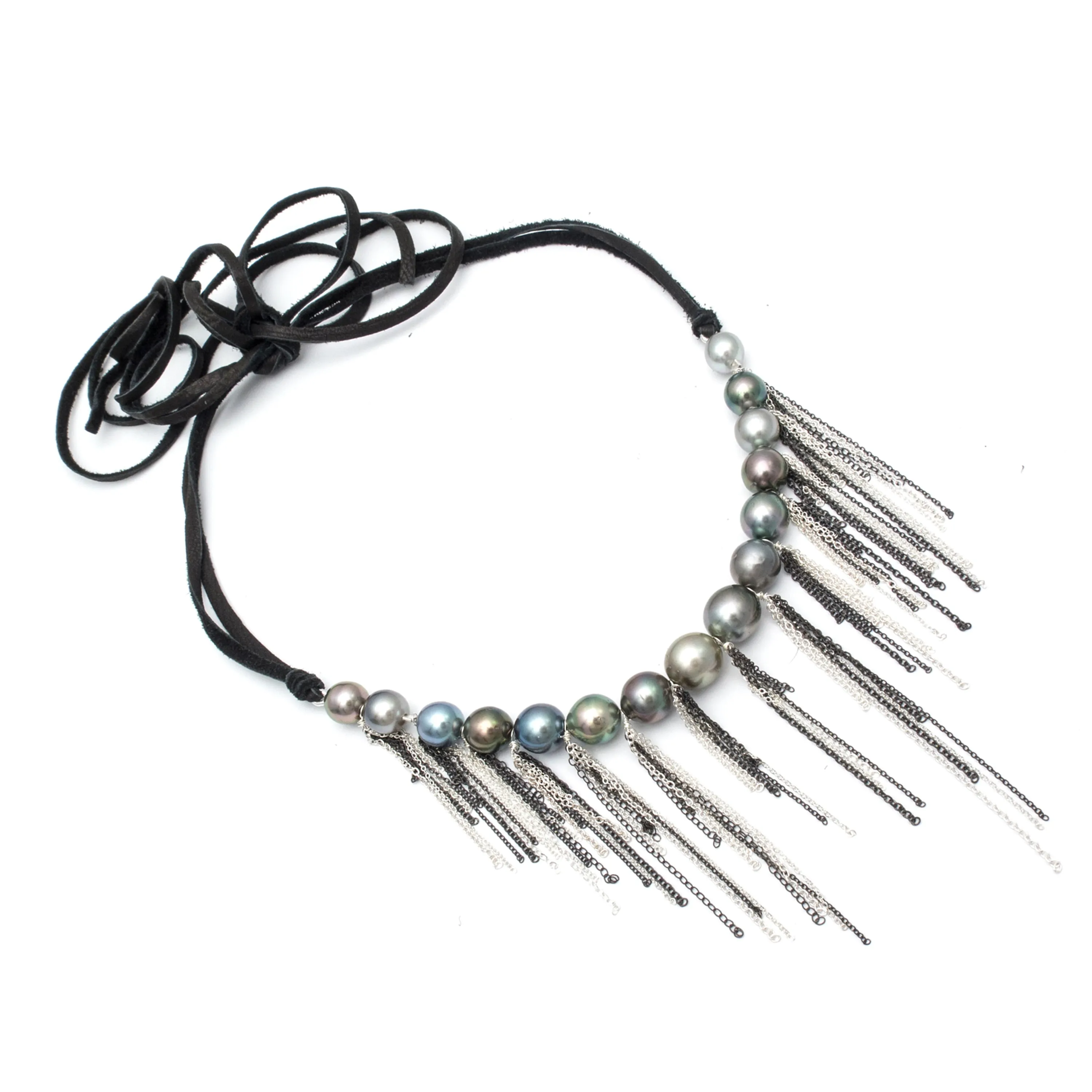 Leather Fringe Necklace