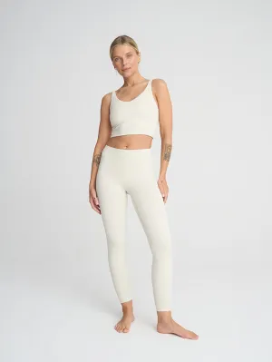 Legginsy do jogi 7/8, Oneness, ease™, Creamy White