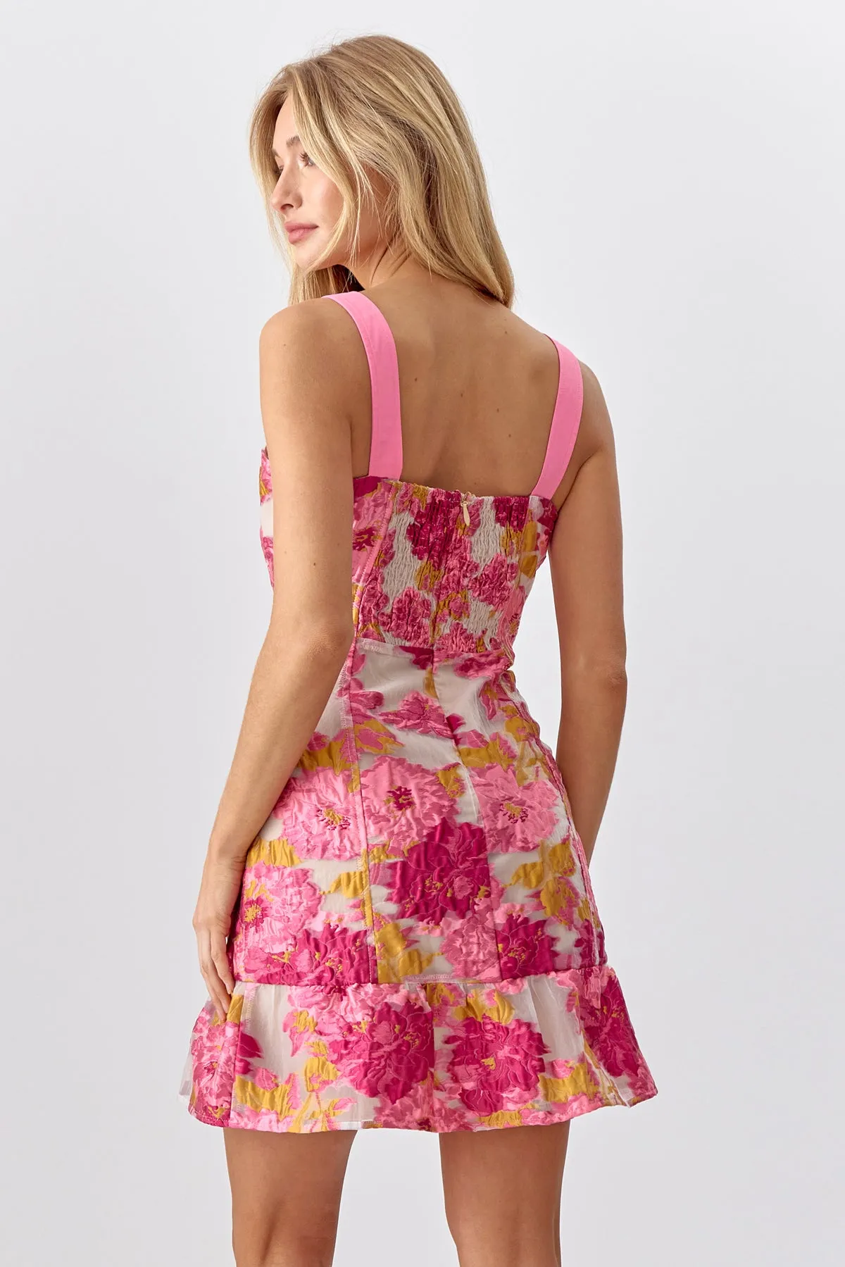 Lex Jaquard Mini Dress