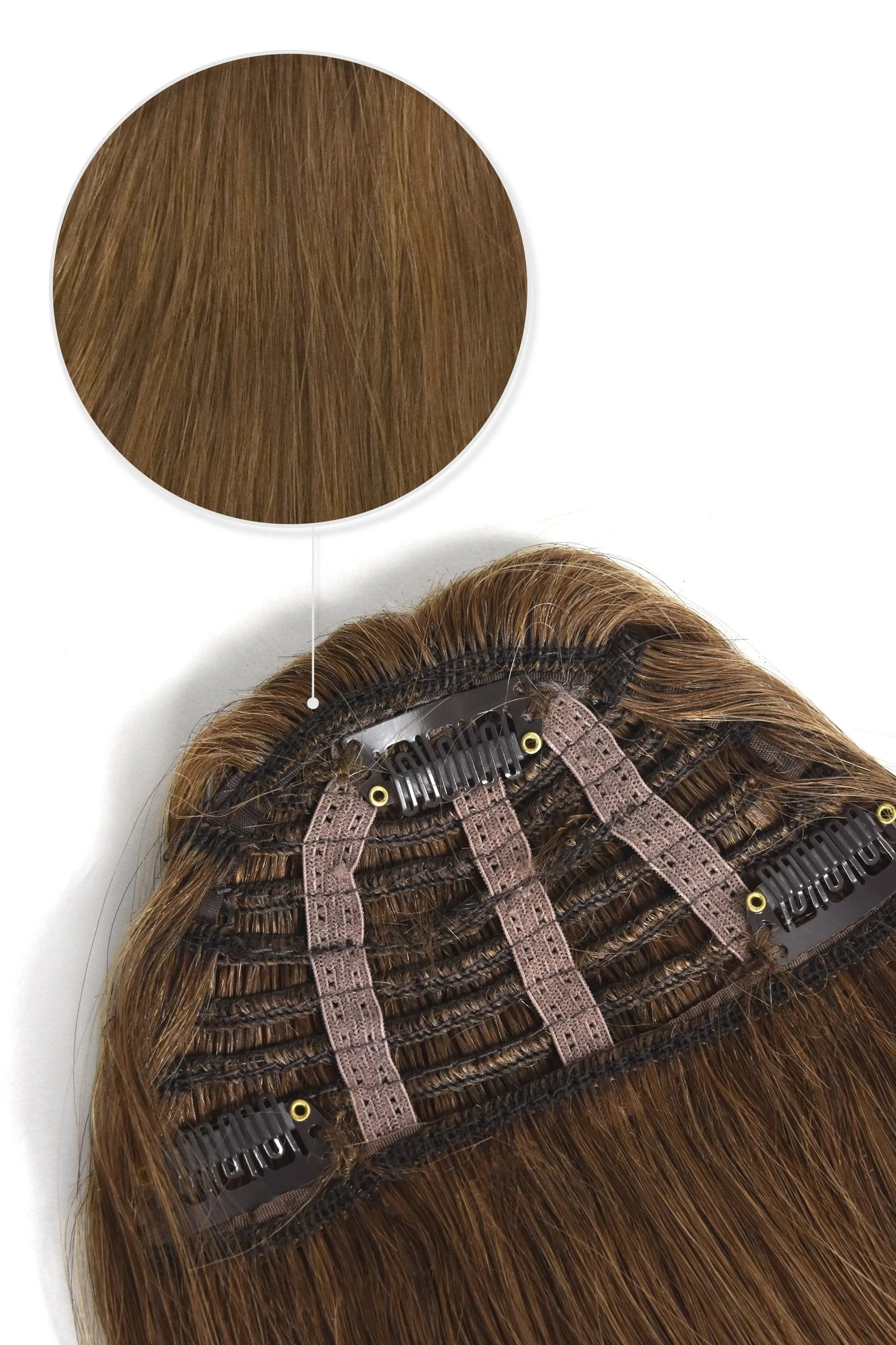 Light Auburn Clip In Fringe (#30)