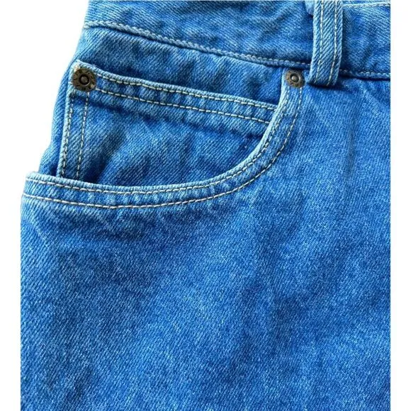 LIZ WEAR Vintage Women’s Trademark Denim skirt High Rise blue boho size 12.