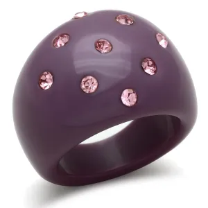 LO2386 Resin Ring with Synthetic in Multi Color