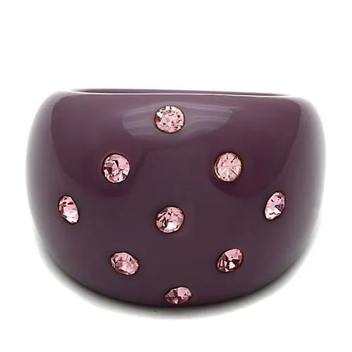 LO2386 Resin Ring with Synthetic in Multi Color