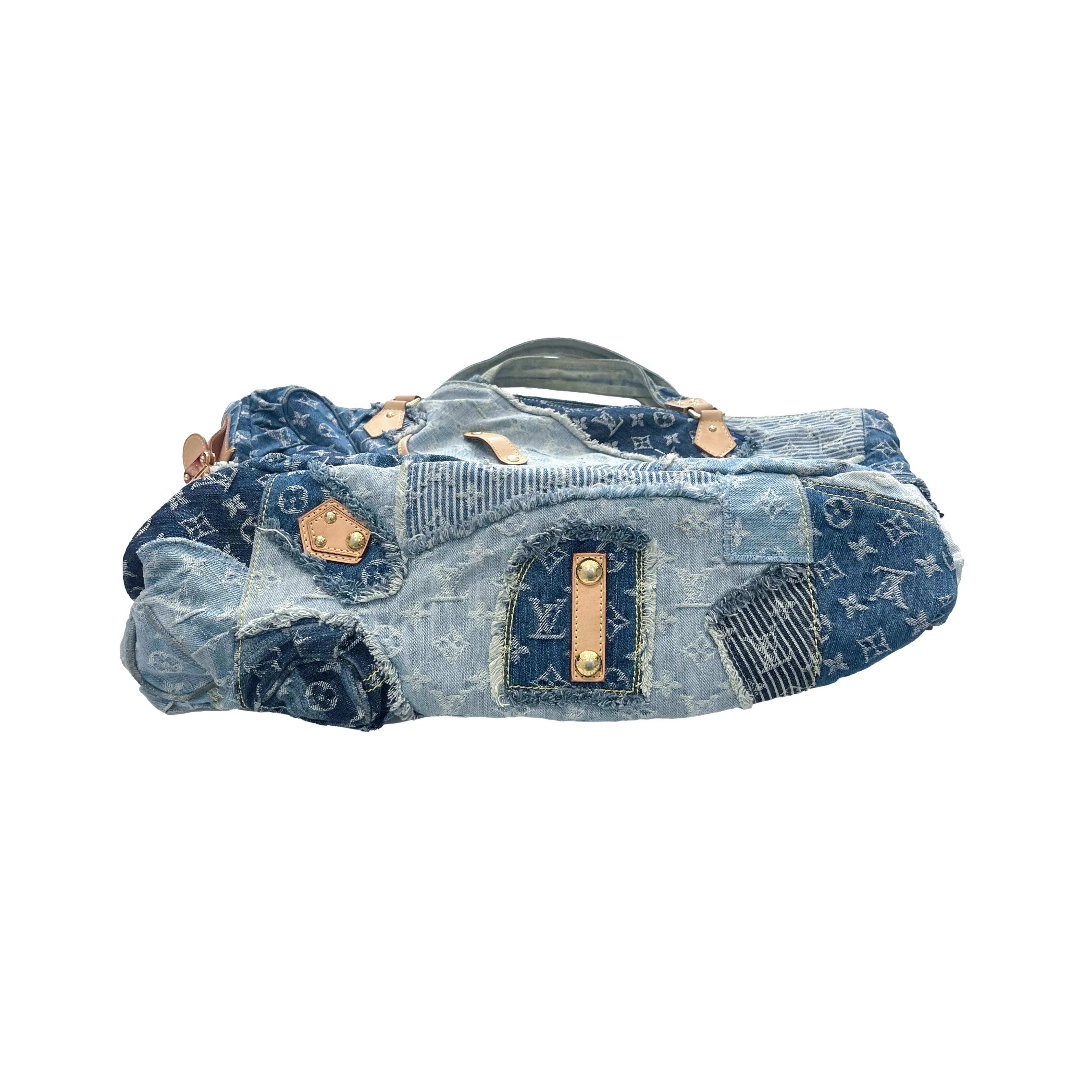 Louis Vuitton Denim Patchwork Bag