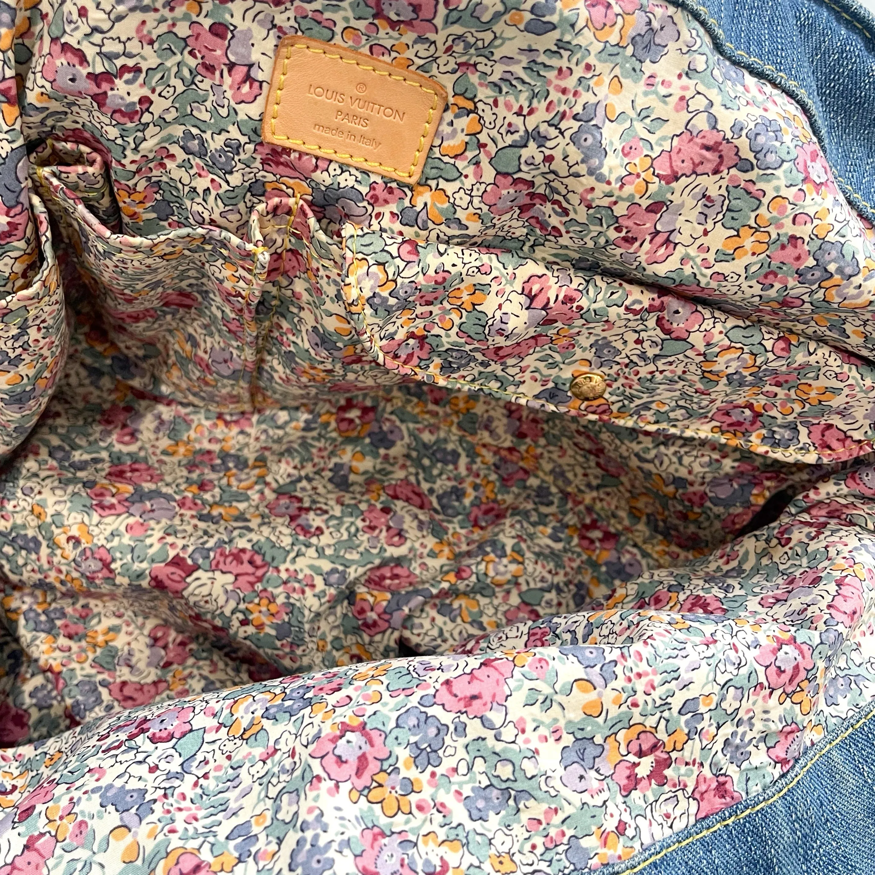 Louis Vuitton Denim Patchwork Bag