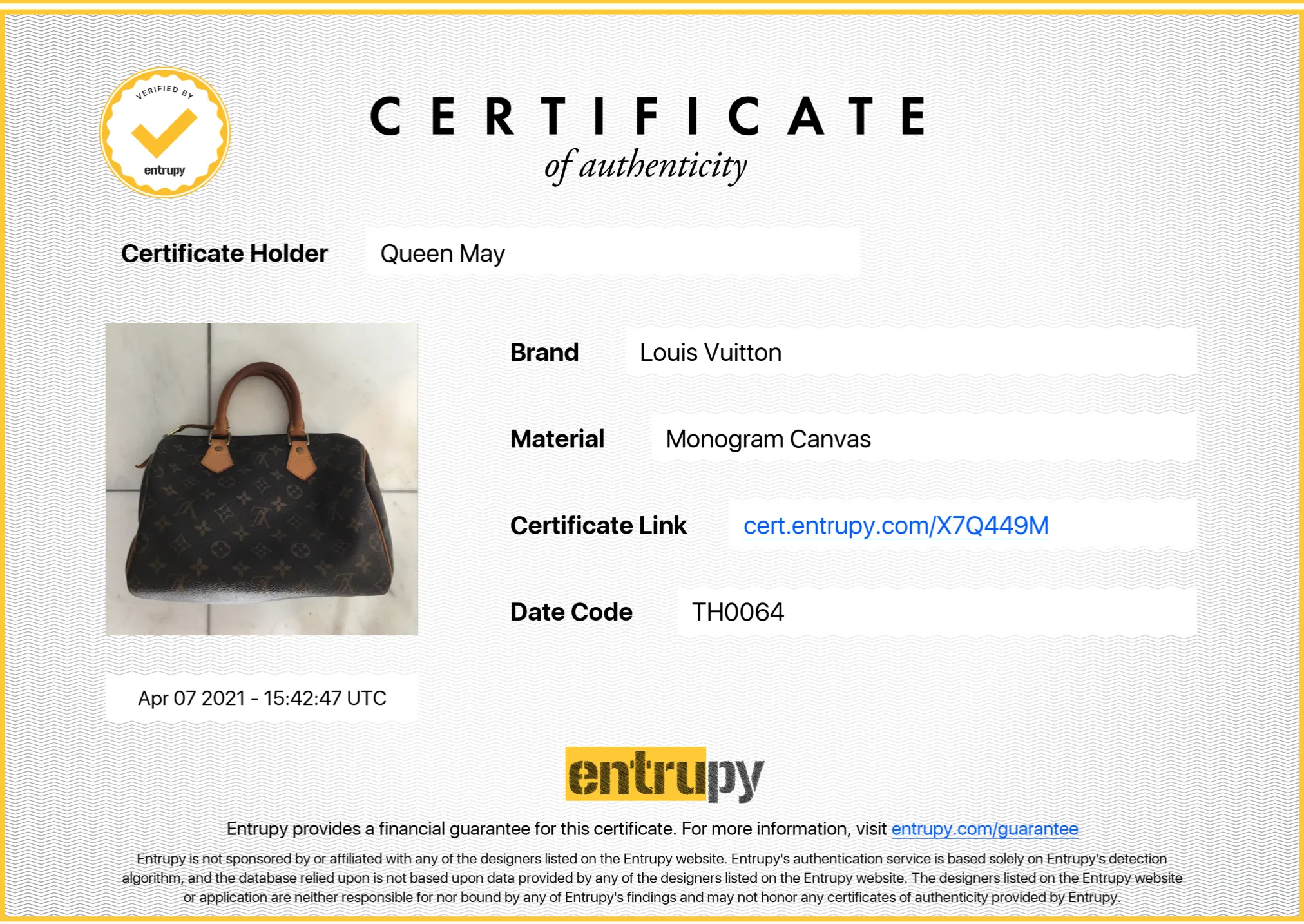 Louis Vuitton Monogram Speedy 25
