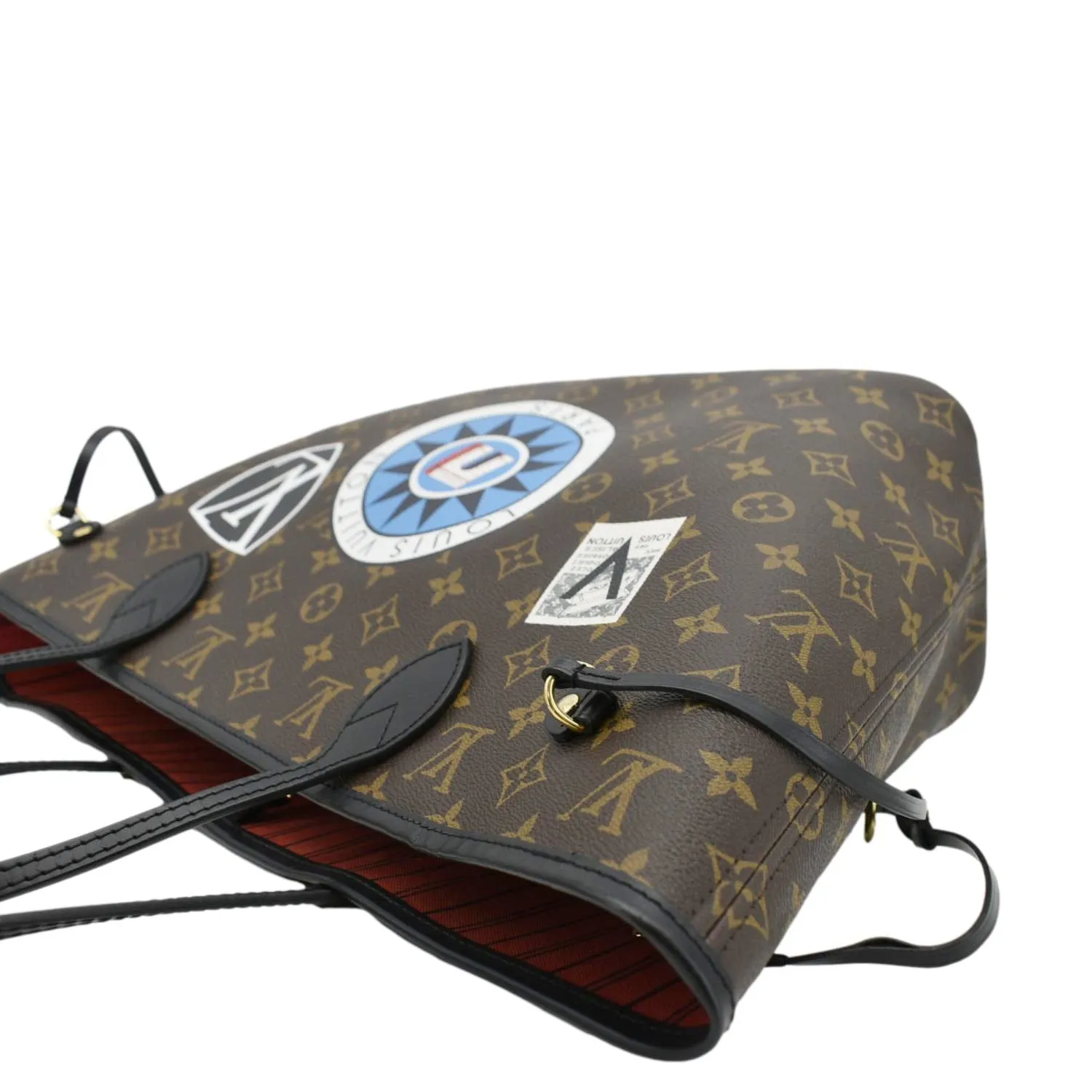 LOUIS VUITTON Neverfull My LV World Tour Monogram Canvas Tote Bag Brown