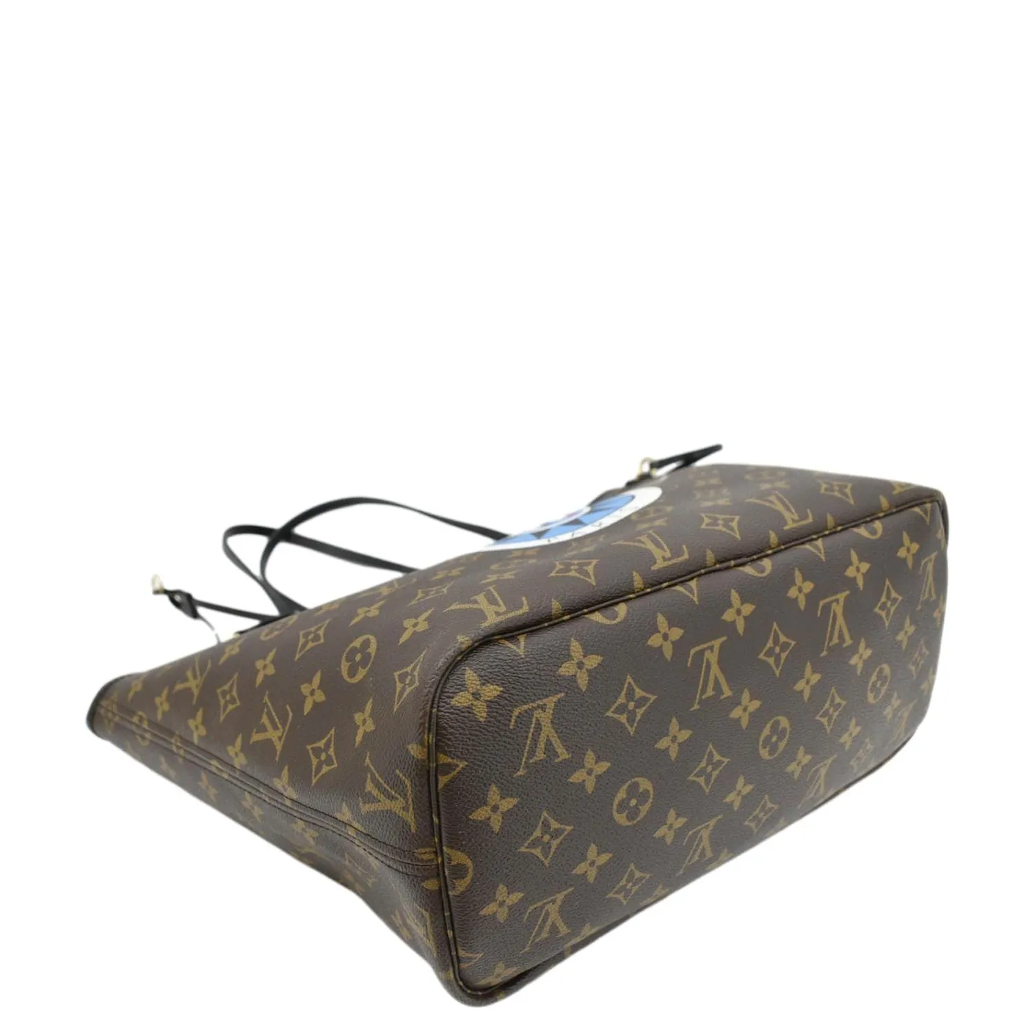 LOUIS VUITTON Neverfull My LV World Tour Monogram Canvas Tote Bag Brown