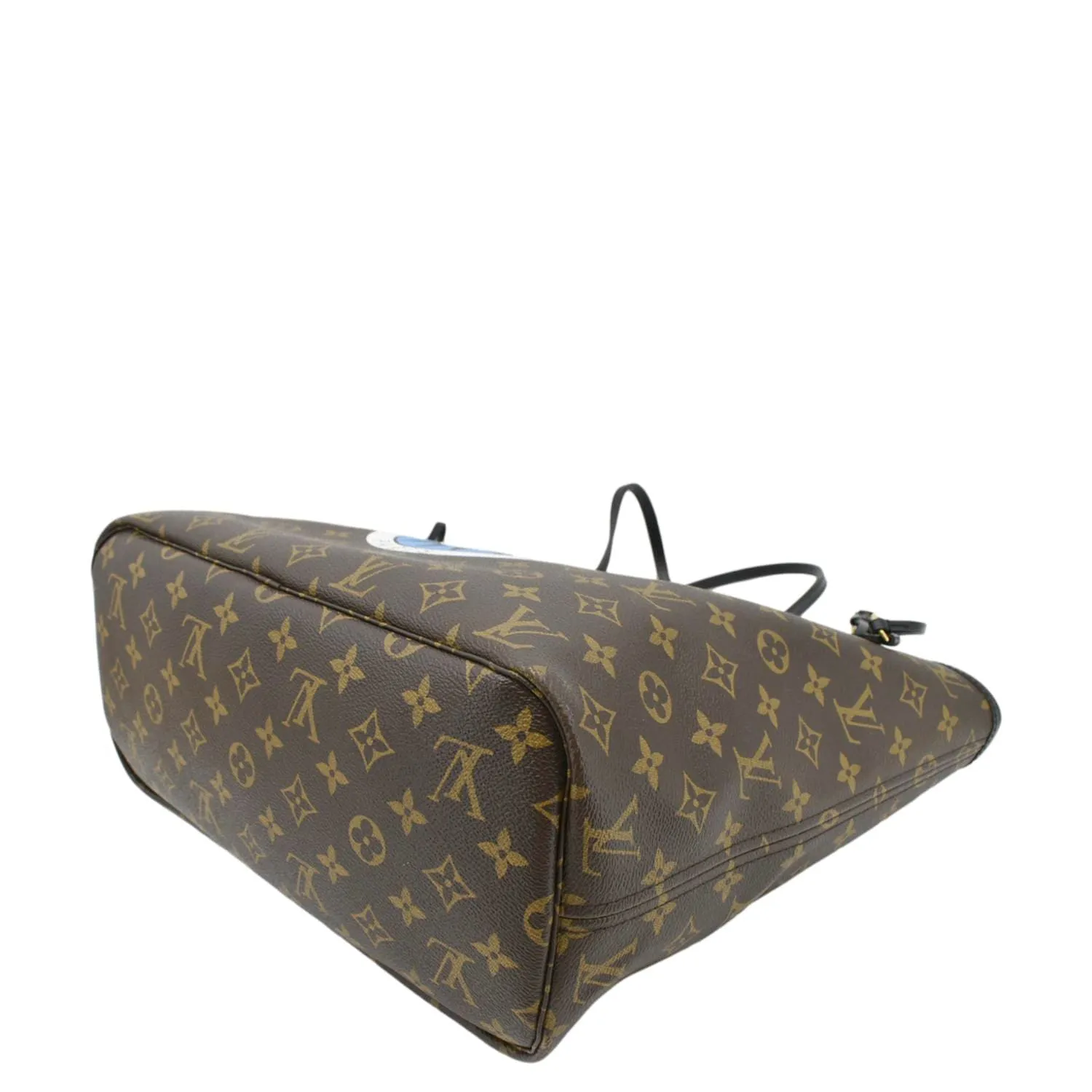 LOUIS VUITTON Neverfull My LV World Tour Monogram Canvas Tote Bag Brown