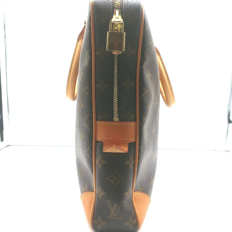 Louis Vuitton Porte-Documents Voyage Monogram Canvas Bag Brown