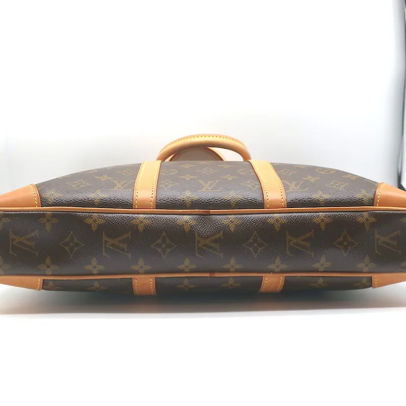 Louis Vuitton Porte-Documents Voyage Monogram Canvas Bag Brown