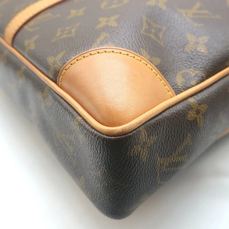 Louis Vuitton Porte-Documents Voyage Monogram Canvas Bag Brown