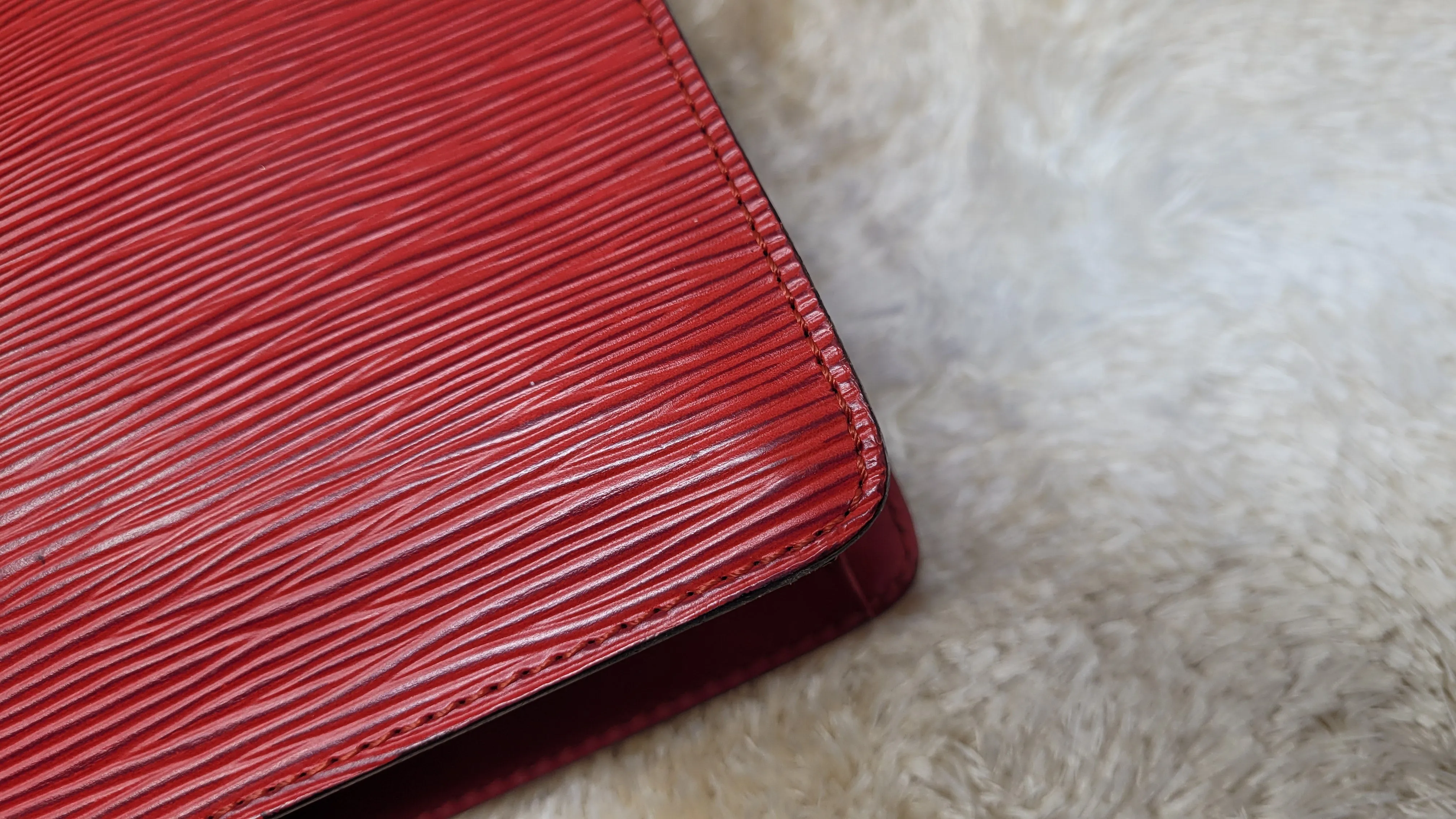 LOUIS VUITTON RED EPI MONCEAU CROSSBODY
