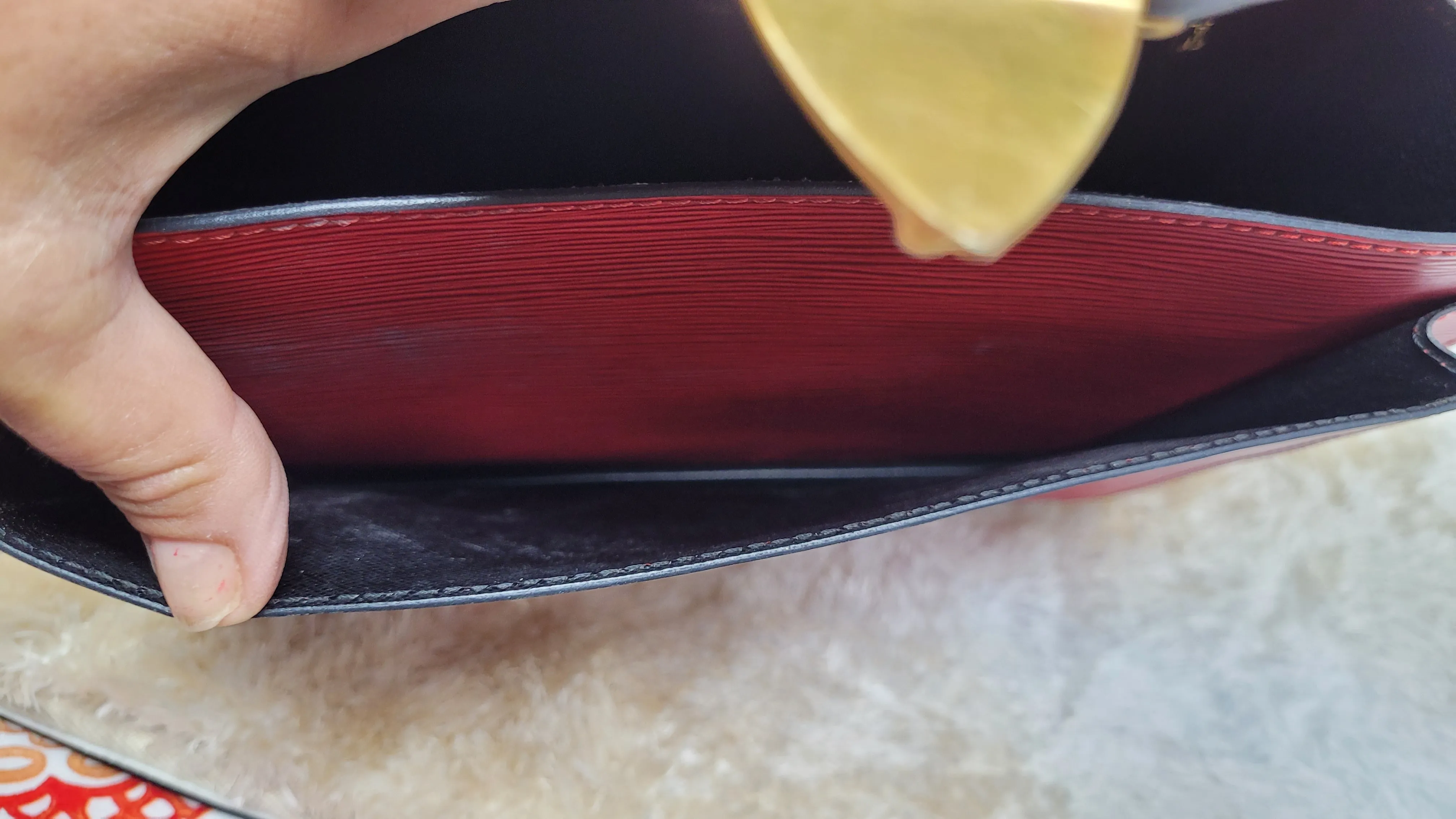 LOUIS VUITTON RED EPI MONCEAU CROSSBODY