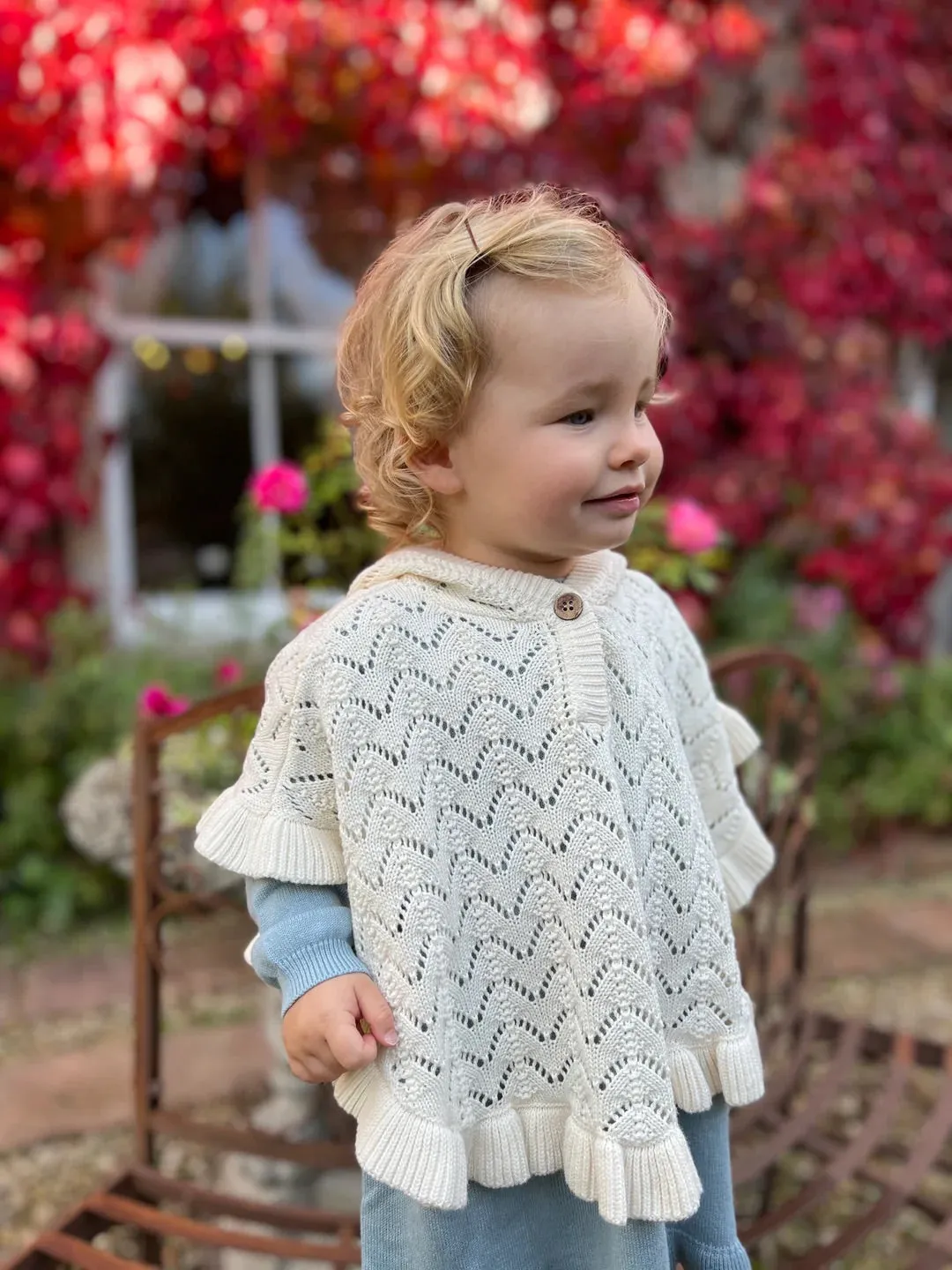 Loveday Ivory Poncho (9-12Mo)