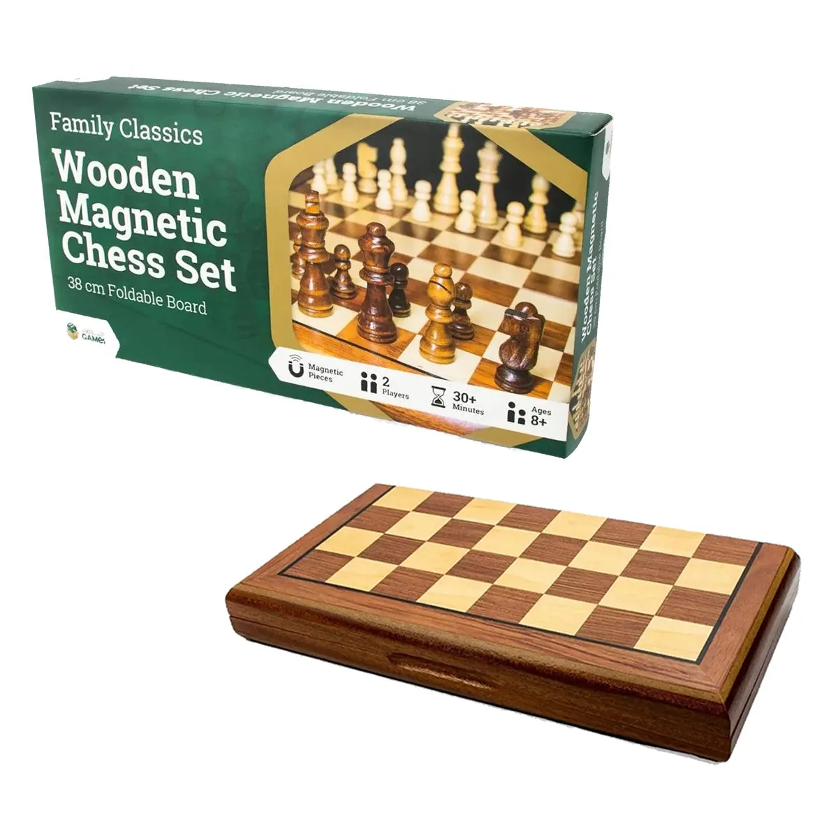 LPG Wooden Magnetic Chess Set 38 cm
