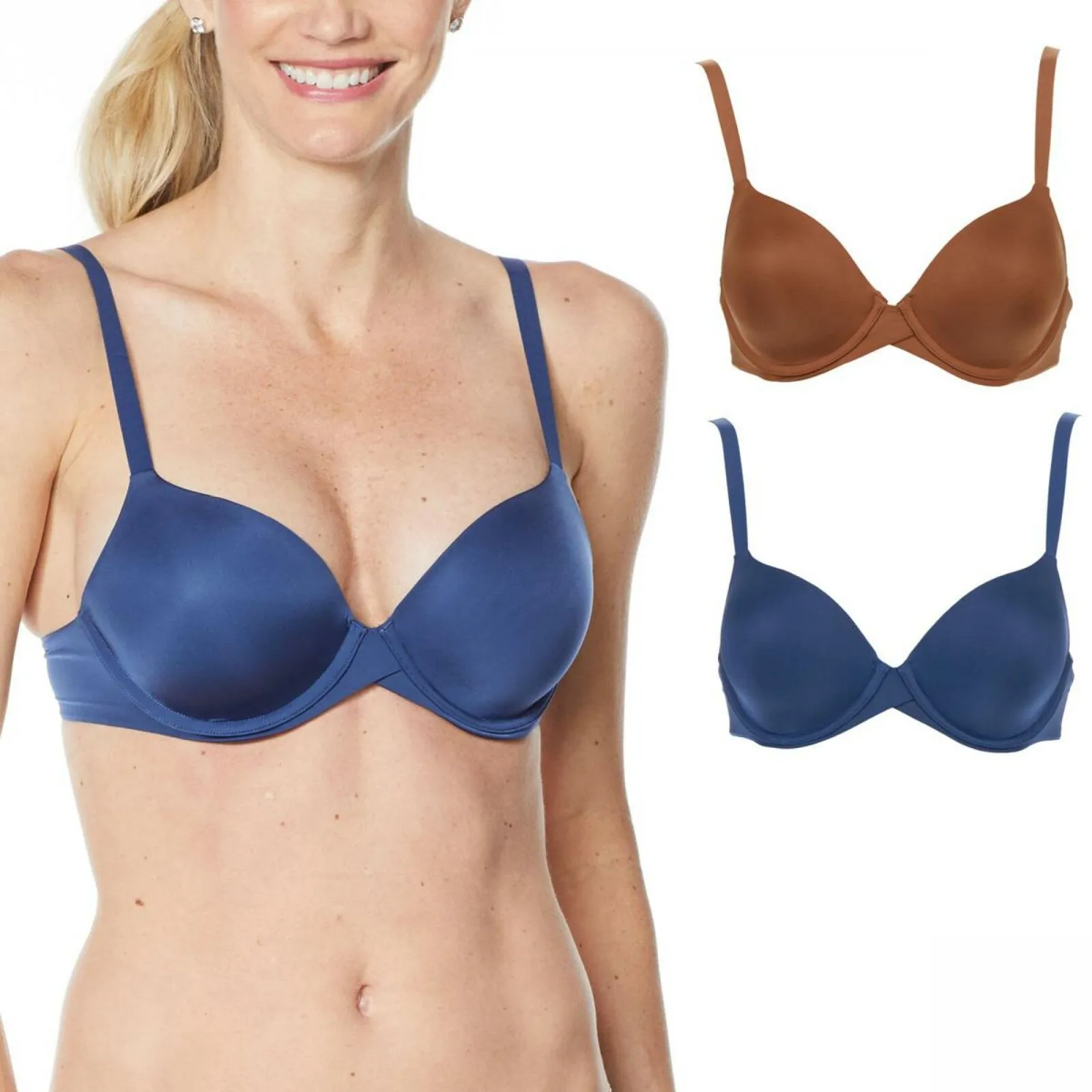 Maidenform 2 Pack One Fab Fit Demi T-Shirt Bras