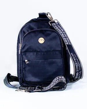 Main Shoulder Belt Bag - Dark Navy Blue