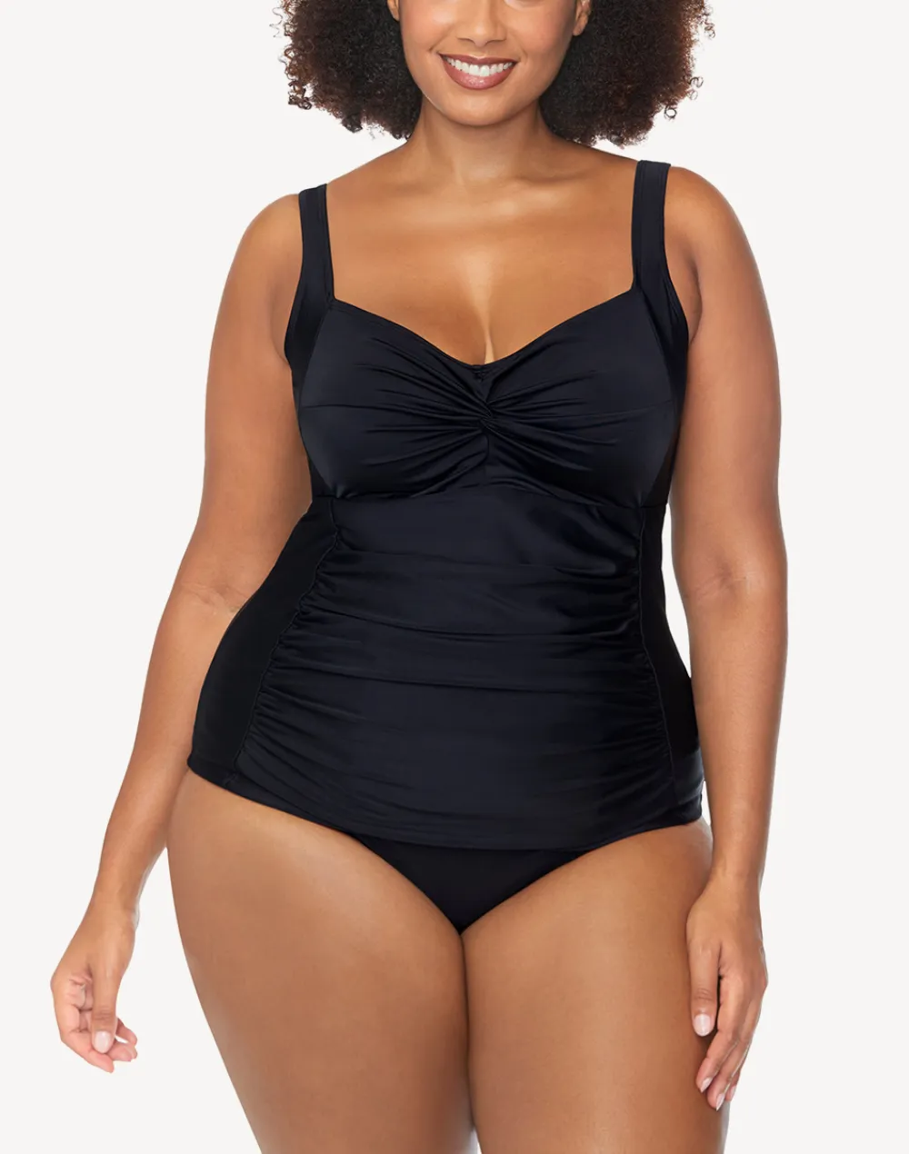 Malo Solids Sasha Plus Size Tankini Top