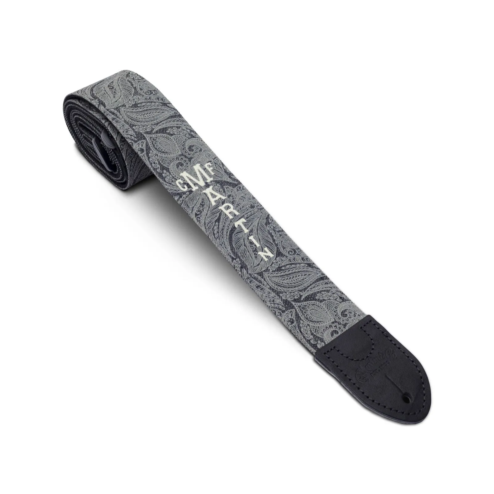 Martin & Co. Scroll-And-Leaf Denim Strap