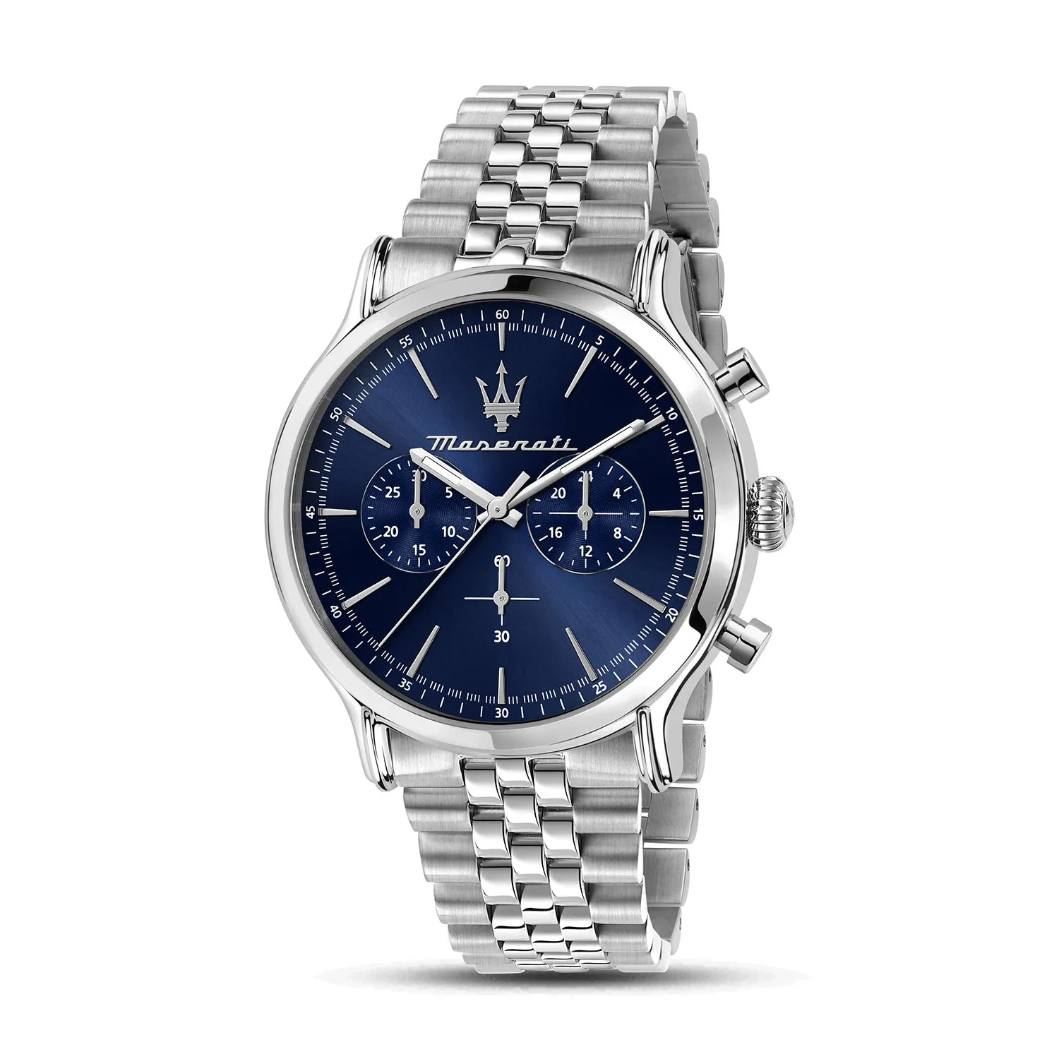 Maserati EPOCA 42MM CHR BLUE DIAL BR SS
