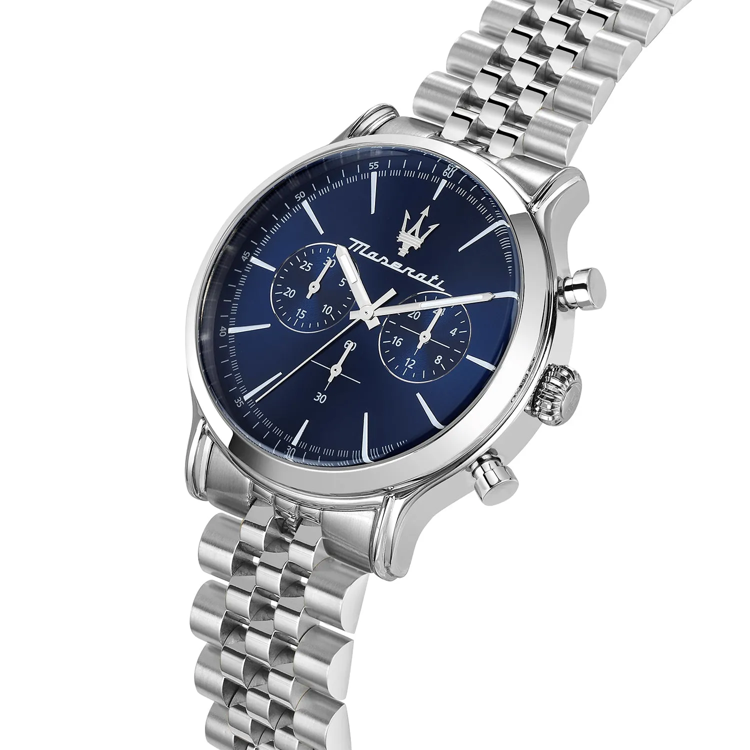 Maserati EPOCA 42MM CHR BLUE DIAL BR SS