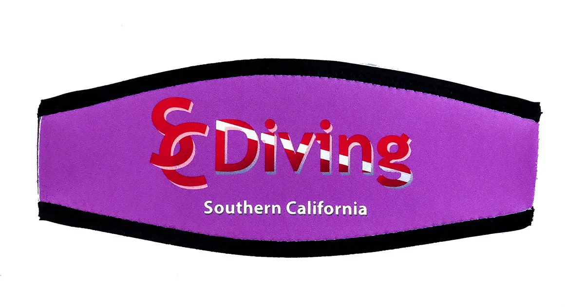 Mask Strap Cover - with SCDiving Logo