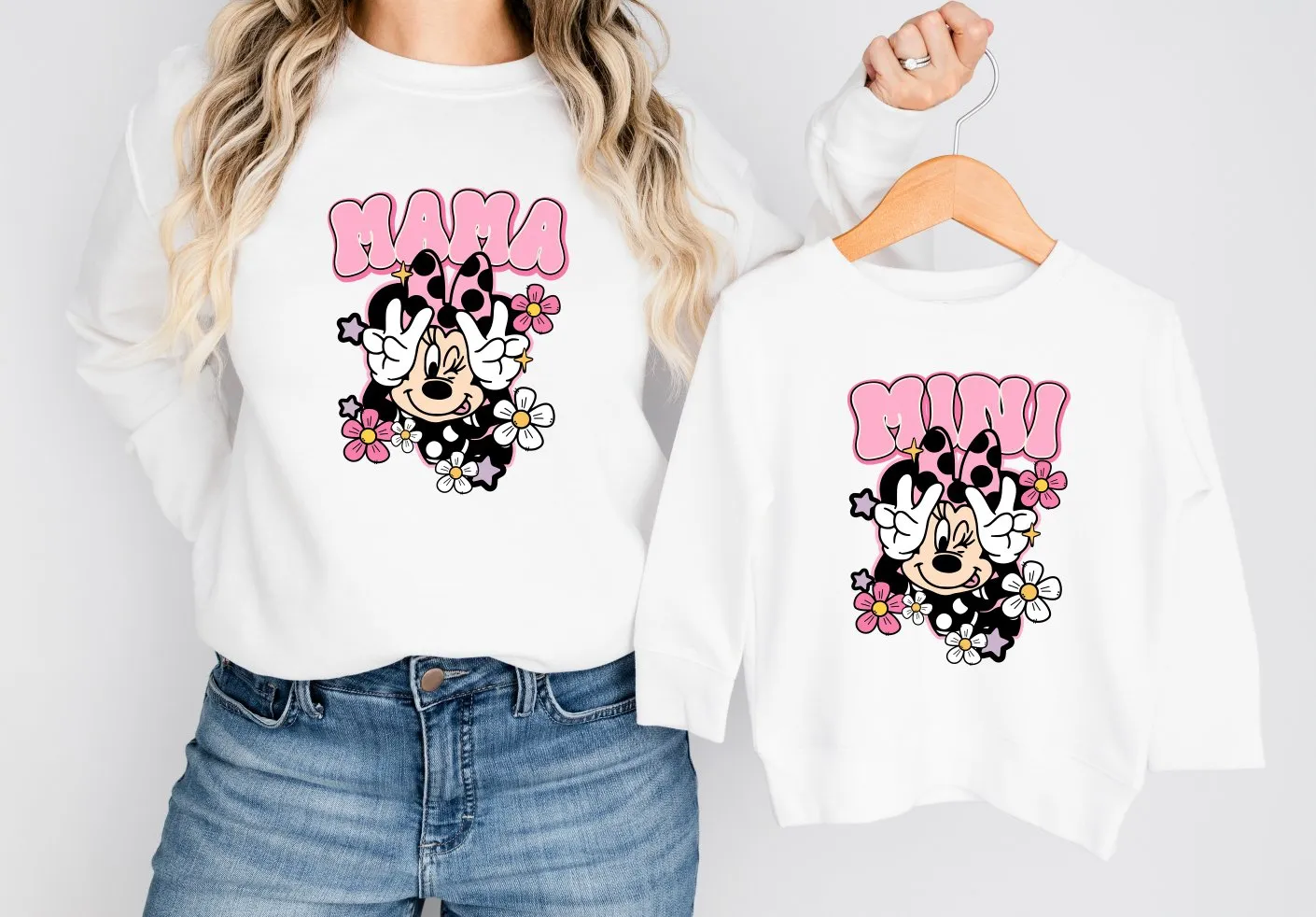 Matching Mini & Mama Mummy Personalised Jumpers Mini  - Various Colours