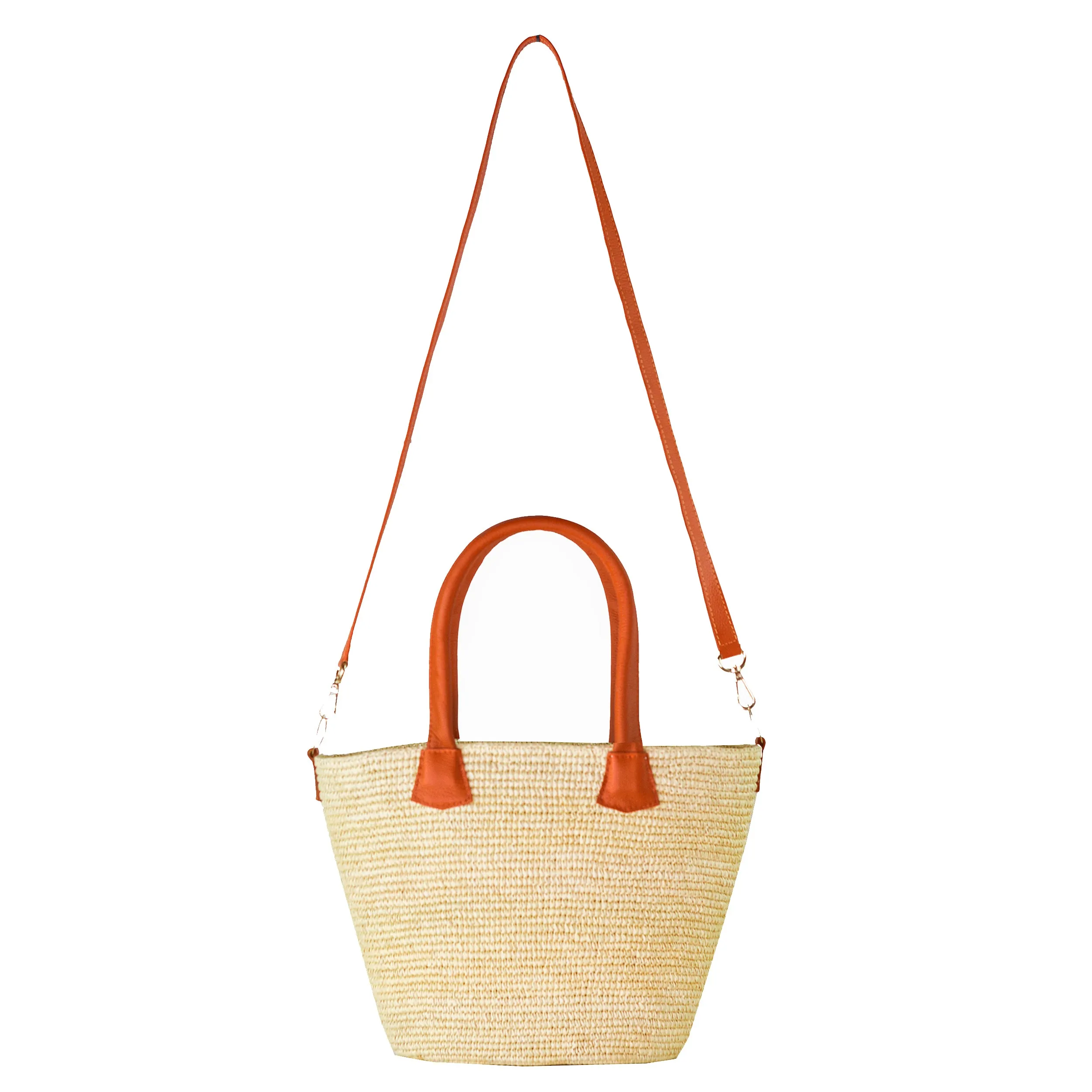 Medium Basket With Leather Handles