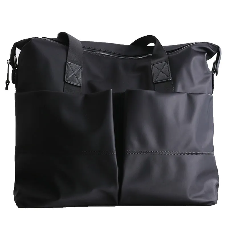 Mens Leather Nylon Tote Bag Nylon Crossbody Bag Mens Nylon Shoulder Bag Nylon Handbags Shoulder Bag