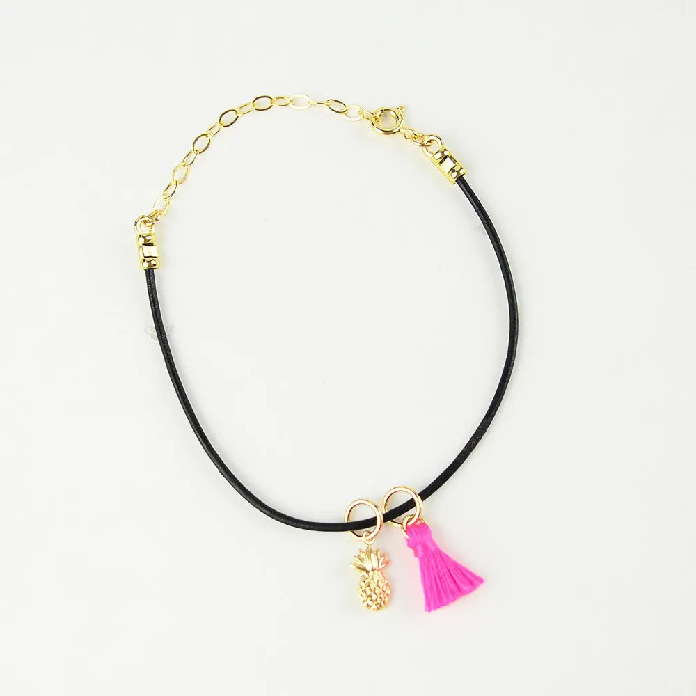 Metal Tiny Pineapple Charm