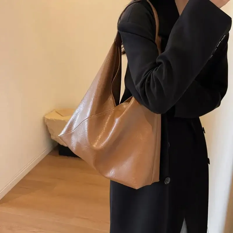 Metallic Bronze Fashion Design Leather Shoulder Bag for Women