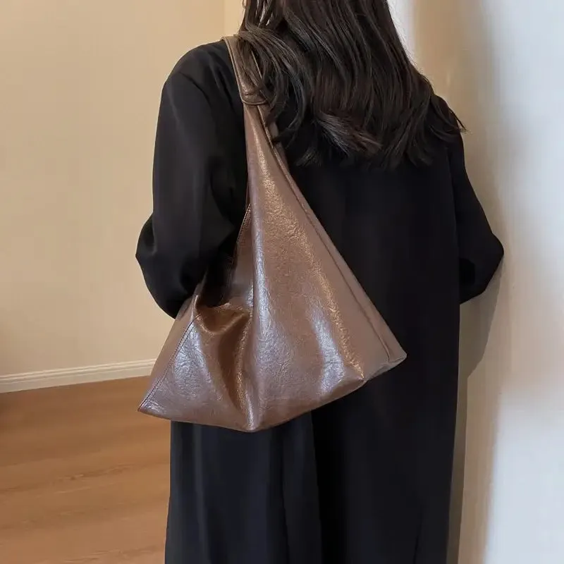Metallic Bronze Fashion Design Leather Shoulder Bag for Women