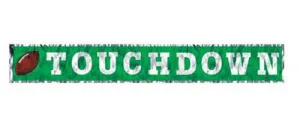 Metallic Touchdown Fringe Banner
