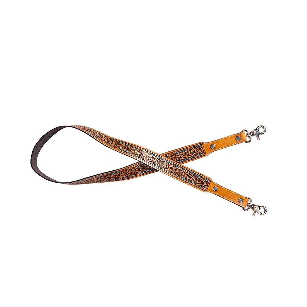 MIKA FALLS HAND-TOOLED LEATHER STRAP