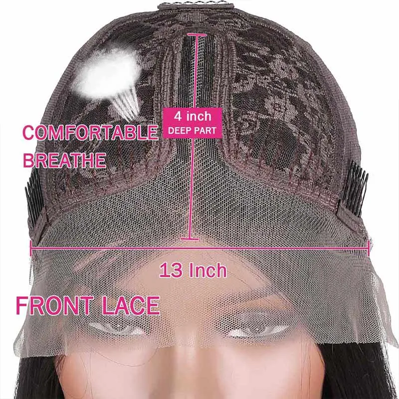 Mildwild® Natural Hair T part Synthetic Simple Lace Wig