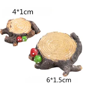 Mini Fairy Garden Mushroom Tree Stump