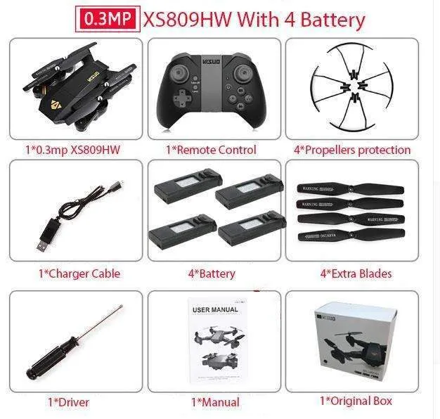 Mini Foldable Selfie Drone - Great Choice for Drone Fans!
