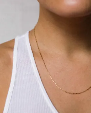 Mini Gold Paperclip Chain