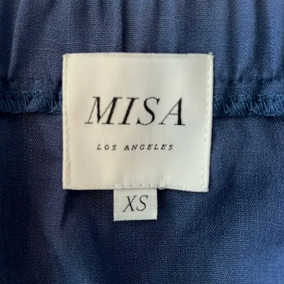 MISA Los Angeles Embroidered Boho Mini Skirt in Blue &amp; Pink Size XS NWOT