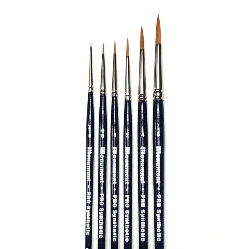 Monument Hobbies - Pro Synthetic brushes - CHOOSE YOUR SIZE