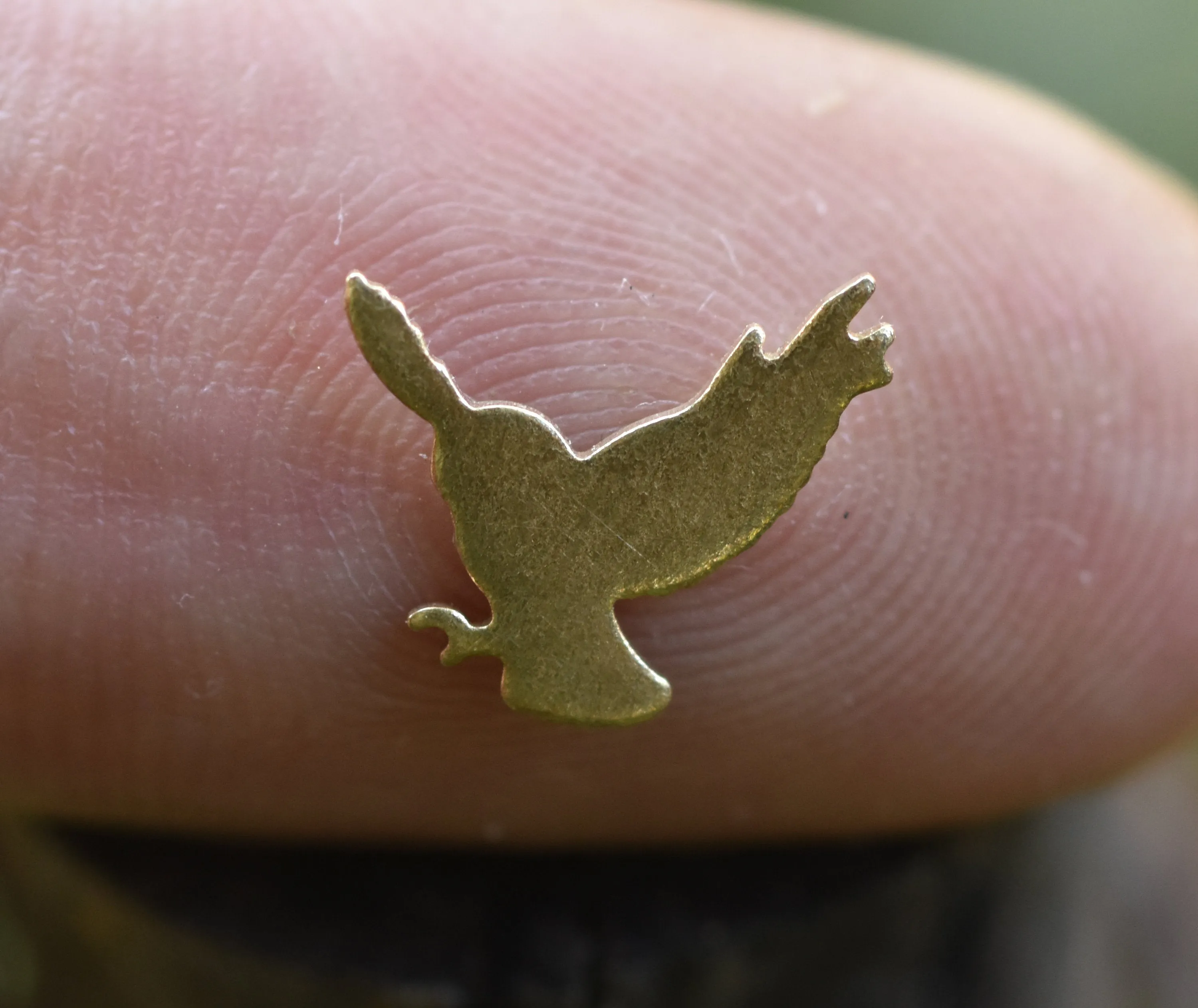 My MOST Super Tiny Flying Owl Bird Blank Metal Cutout for 24g DIY Tiny Blanks for Jewelry Making Mini shapes, Supplies by SupplyDiva