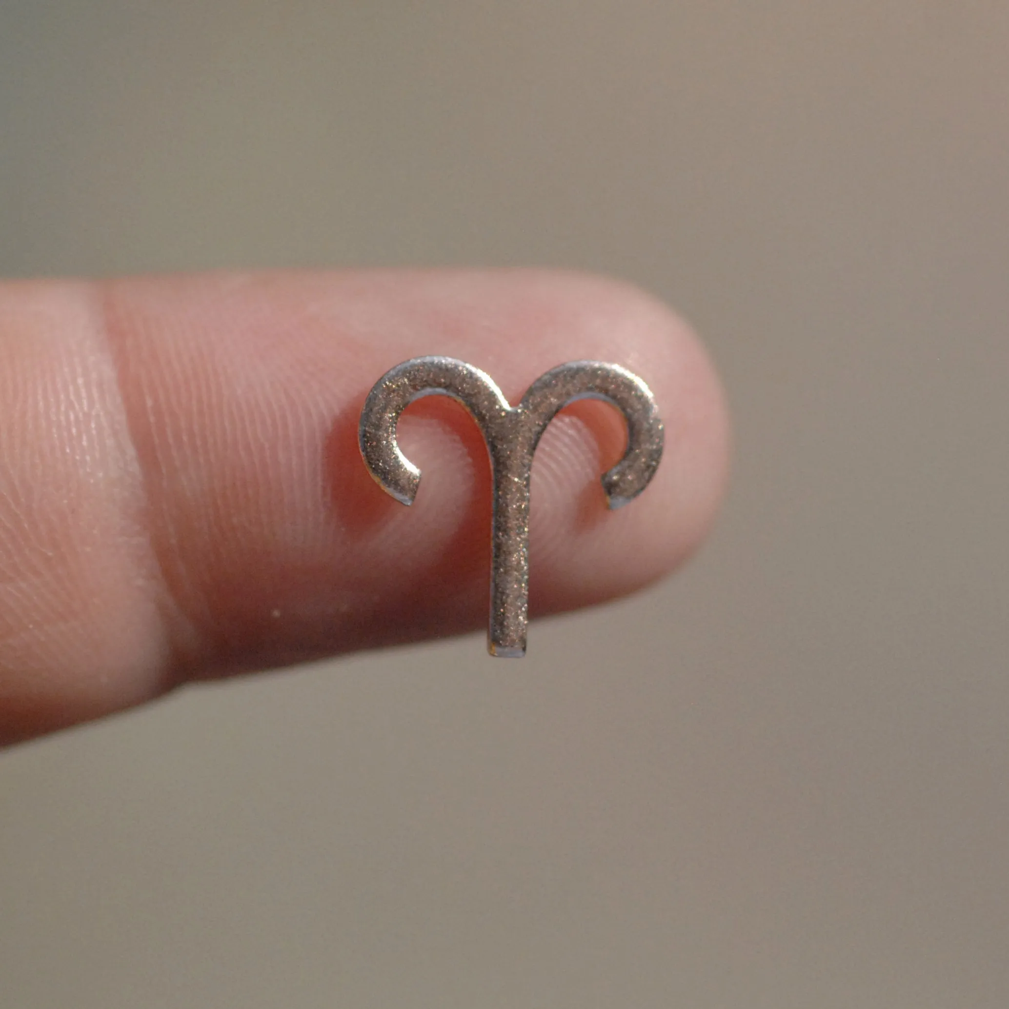 My MOST tiny Aries zodiac sign shapes 24g Mini miniature metal blanks for making jewelry copper, brass, bronze, sterling silver 925