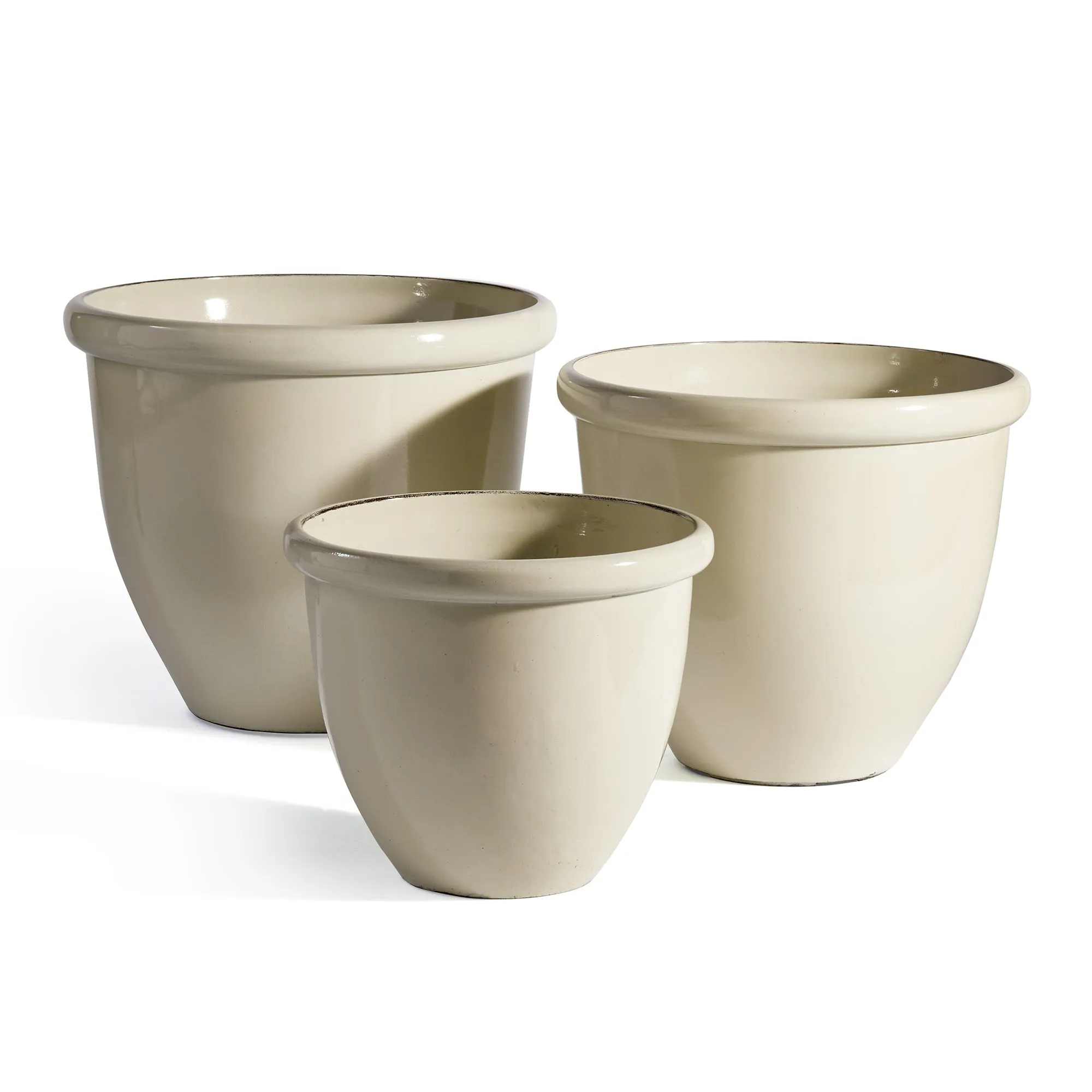 NAPA Home & Garden, GLAZELITE GARDEN POTS, SET OF 3,GL304