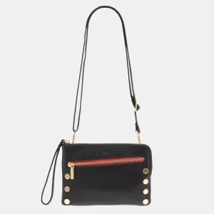 Nash Small (Black Brushed Gold Red Zipper)