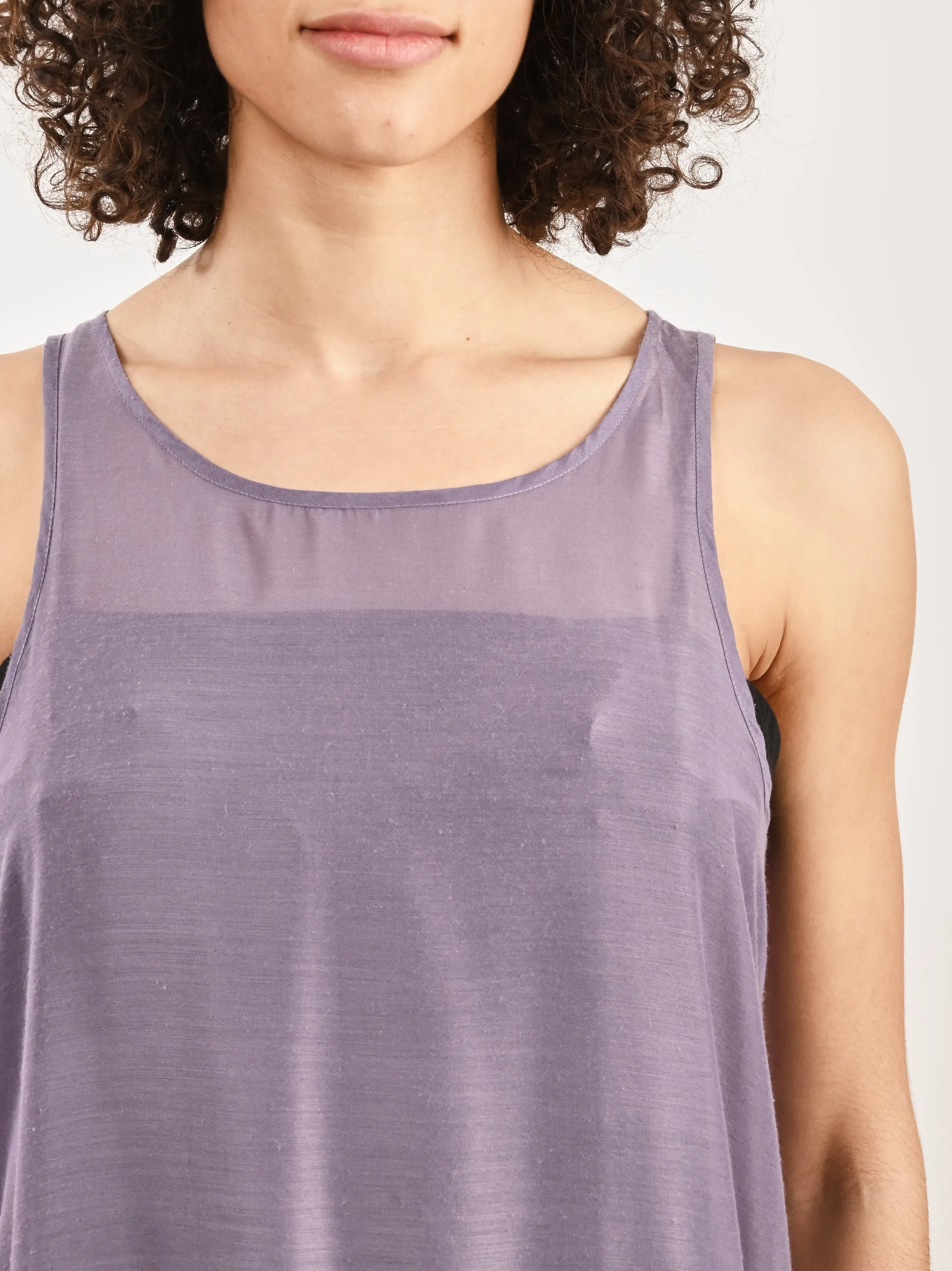 Neon Fringe Lilac Dress