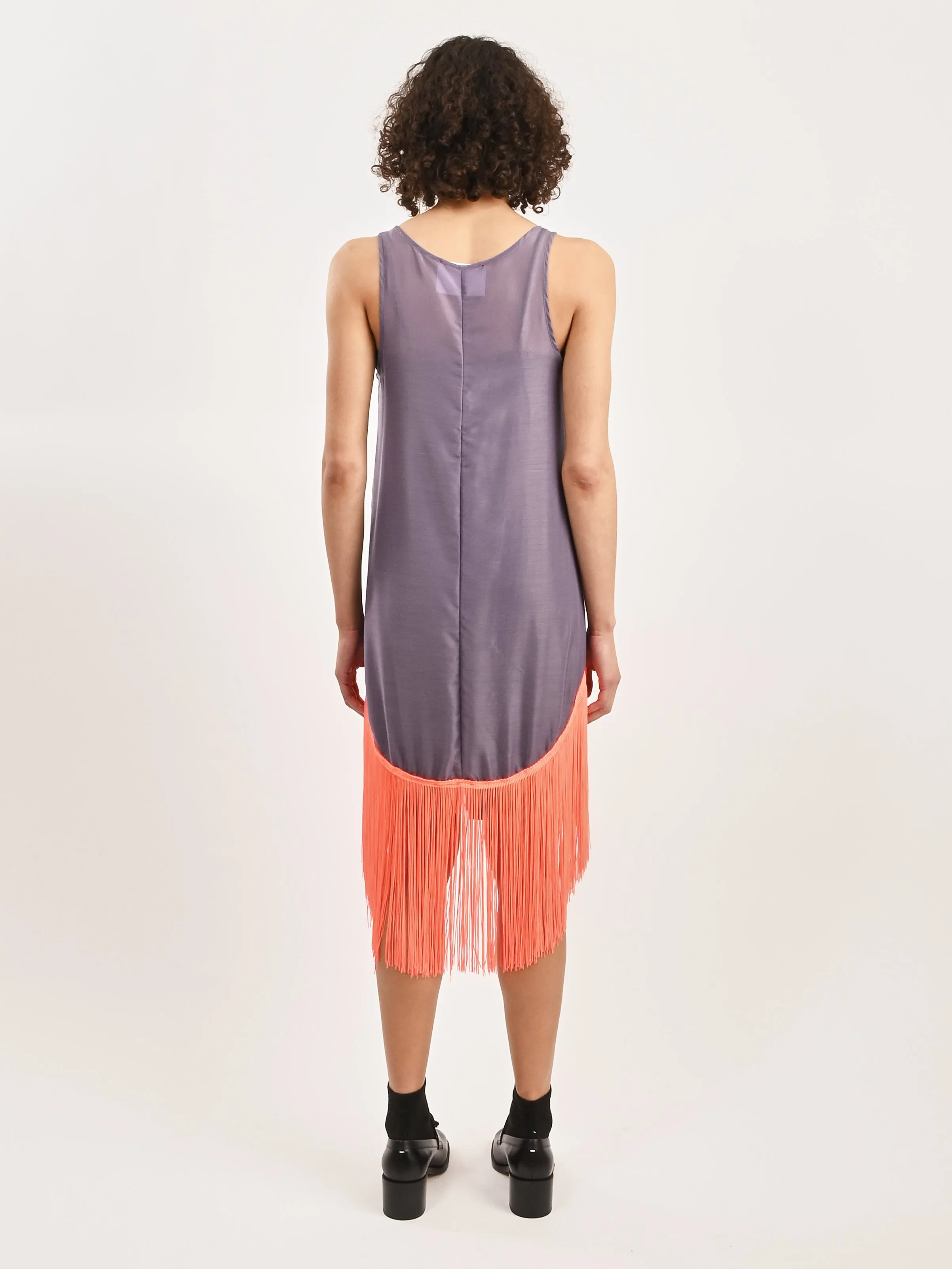 Neon Fringe Lilac Dress