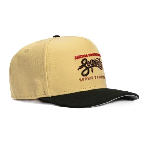 New Era 9Fifty A-Frame Arizona Diamondbacks Spring Training Logo Snapback Hat - Tan, Black